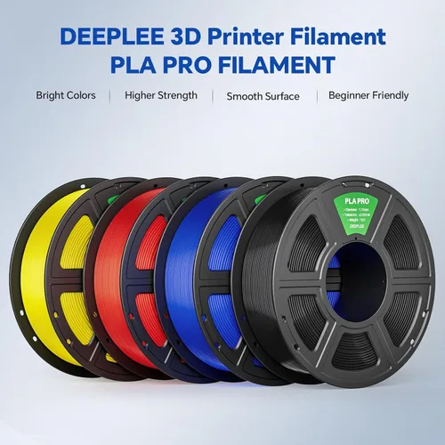 Vista 2 de PLA PRO - Filamento de impresión 3D de 0.07 in, 8.8 lbs, negro/rojo/amarillo/azul Refine Surface, Stronger Toughness, PLA Filament Dimensional