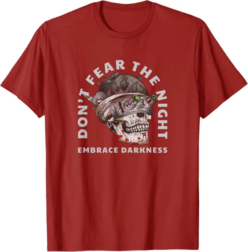 Vista 15 de Camiseta táctica militar con diseño de calavera con visión nocturna Negro