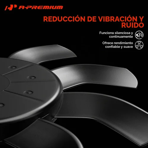 Vista 3 de A-Premium Conjunto de ventilador de condensador de A/C izquierdo