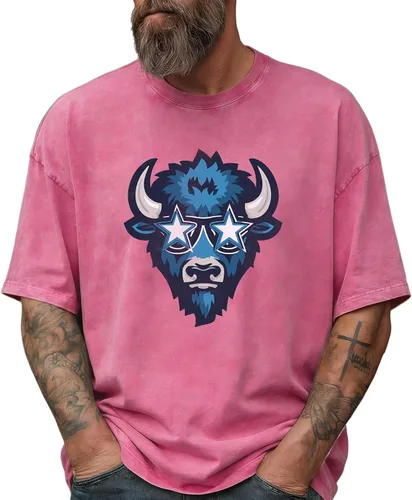 Vista 14 de domirica Camisetas gráficas para hombre, 100 % algodón lavado, manga corta, cuello redondo, Y2K, tallas grandes y altas, camisetas de verano 2026