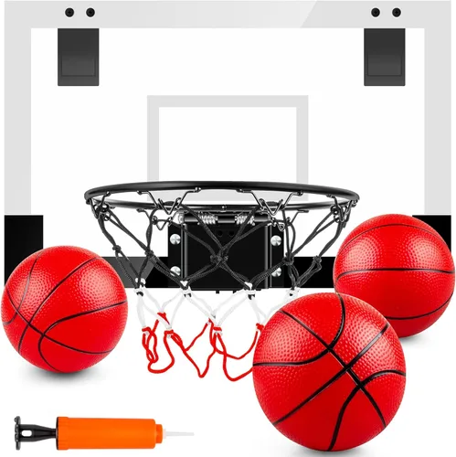 Vista 8 de Indoor Basketball Hoop Boys Gifts for Teens Door Room Basketball Hoop Mini Hoop with Scoreboard, 3 Balls and Batteries Basketball Toys for 8 9 10 11