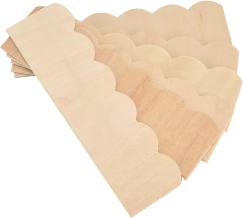 Vista 2 de Teja de techo de casa de muñecas clásica de madera a escala 12