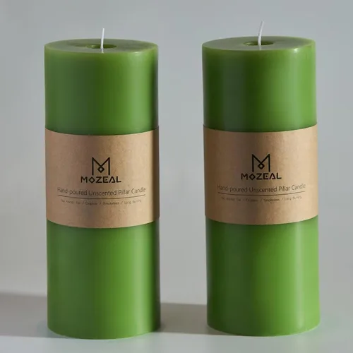 Vista 35 de MOZEAL Juego de 3 velas sin perfume vertidas a mano de 3 x 6 pulgadas, velas tipo pilar sin goteo, combustión de larga duración, aproximadamente 120