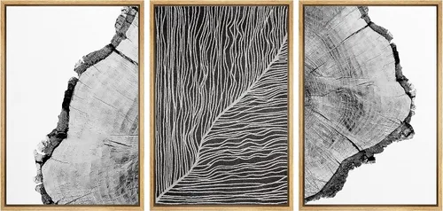 Vista 107 de SIGNWIN Lienzo enmarcado para pared, juego de arte abstracto de serenidad costera, ilustraciones abstractas junto al mar, arte moderno, decorativo