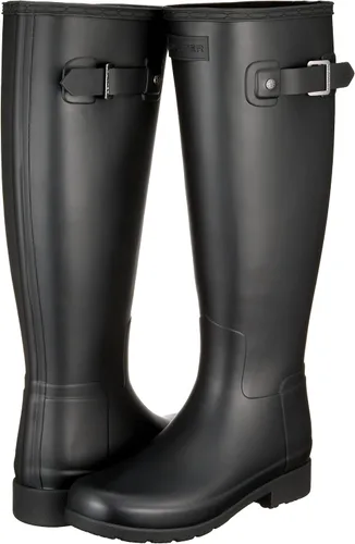 Vista 7 de Hunter Original Refined Botas de lluvia de pantorrilla ancha mate