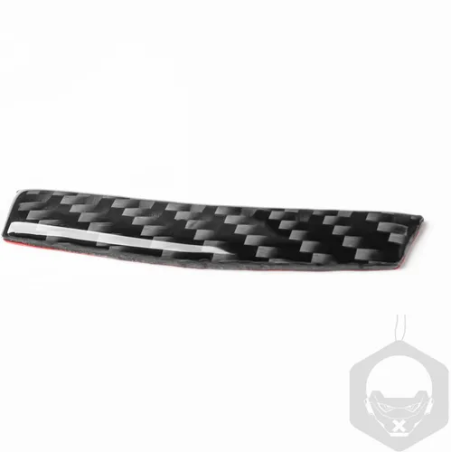 Vista 5 de NVCNX Fibra de Carbono Premium Real para Automóvil, Caja de Almacenamiento del Reposabrazos de la Consola Central, Tira Pegatina Calcomanía
