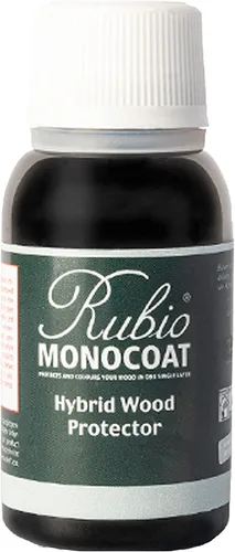Vista 50 de Rubio Monocoat Protector de madera híbrido de 300 pies cuadrados - Chocolate Acabado de aceite de madera exterior, color y protección UV