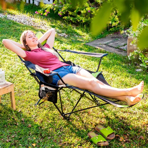 Vista 3 de Silla Tumbona Plegable de Camping Kampfort InnovaGoods