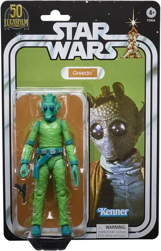 Vista 2 de STAR WARS The Black Series Greedo - Figura coleccionable de la trilogía original del 50 aniversario de Lucasfilm de 6 pulgadas (exclusivo de Amazon)