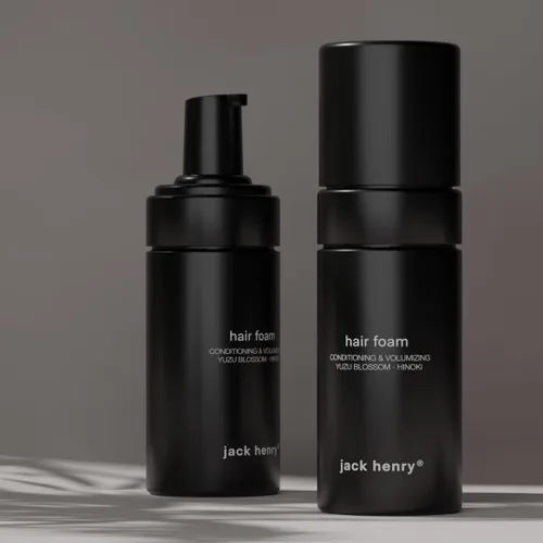 Vista 7 de Jack Henry Mousse de espuma voluminizadora, sin polímeros, sin petróleo, aceite de semilla de espuma de prado, volumen sin crujiente, acondicionador