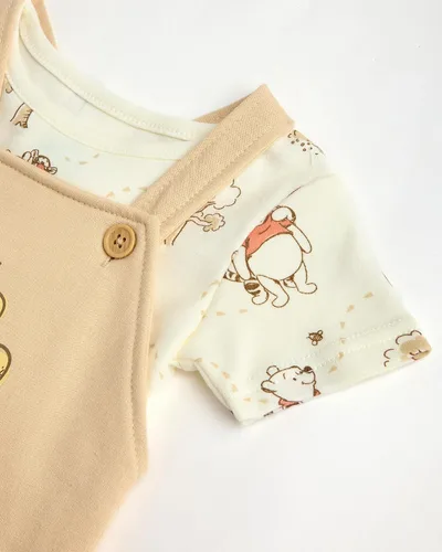 Vista 24 de Disney Conjunto de pantalones cortos para bebé, 2 piezas de Spiderman Mickey Mouse Cars Winnie the Pooh, conjunto corto de camisa corta (0-3M-24M)