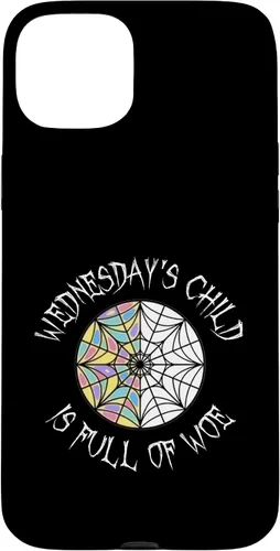 Vista 9 de Wednesday's Child Full of Woe - Carcasa redonda para iPhone 16