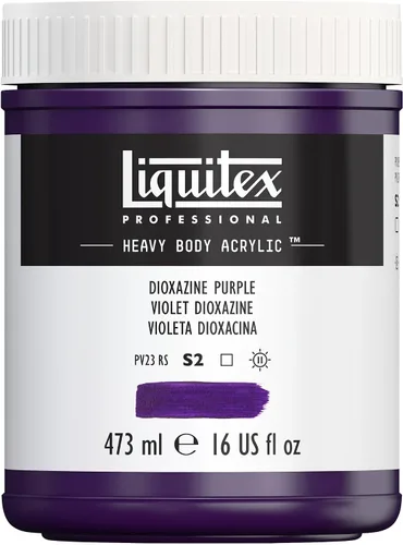 Vista 111 de Liquitex Pintura acrílica profesional de alto espesor, envase de 473 ml, tono carmesí alizarina permanente Alizarin Crimson Hue Permanente