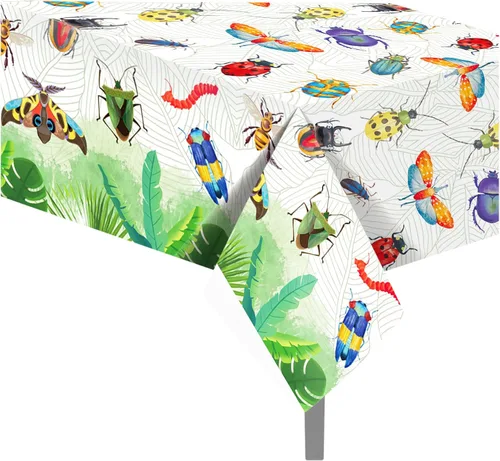 Vista 68 de 1 paquete de mantel de plástico con diseño de bandera americana del 4 de julio para fiesta, 54 x 87 pulgadas de largo, mantel rectangular para bufé