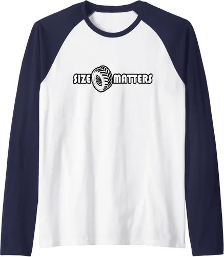 Vista 6 de Size Matters Shirt Tire Car Guy shirt Off Road Raglan Baseball Tee