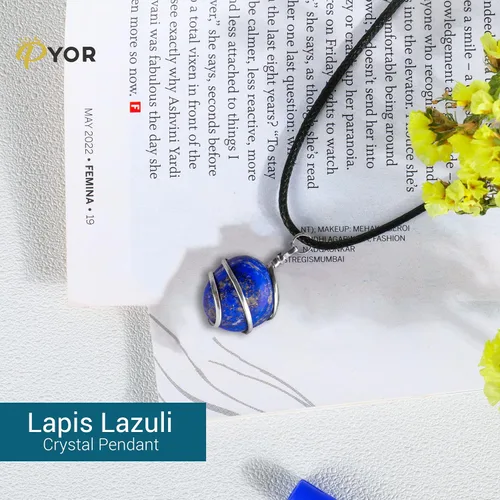 Vista 72 de PYOR Collar con colgante curativo de Reiki de cristal, gemas de buena suerte, prosperidad, riqueza, piedras preciosas naturales, collares de buena