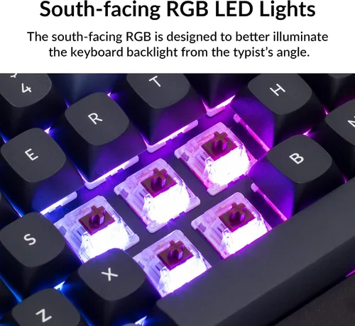 Vista 7 de Keychron Q2 Teclado mecánico personalizado con cable macro programable QMKVIA aluminio completo interruptor Gateron G Pro Brown intercambiable