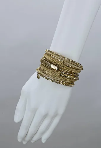 Vista 6 de SPUNKYsoul Pulsera bohemia hecha a mano con cuentas multicolor, cómoda, ajustable y bohemia que se apila fácilmente y te permite elevar cualquier