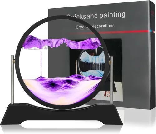 Vista 5 de Liangding Movimiento líquido de arte de arena en movimiento, pintura de arena de flujo 3D, decoración de arena movediza, alivio del estrés, imagen