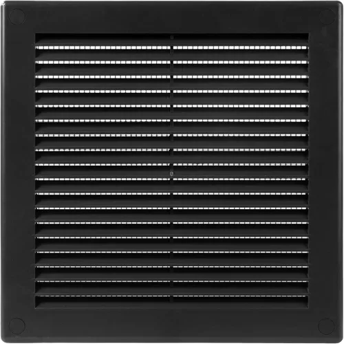 Vista 39 de Medida de apertura de 3'' x 3'' pulgadas / Rejilla externa de ventilación cuadrada blanca con malla protectora - Registro de plástico ligero Blanco