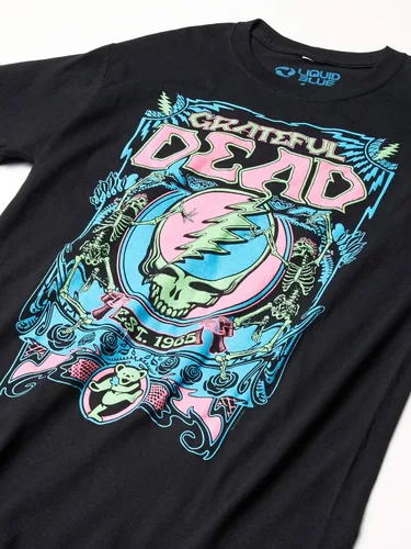 Vista 3 de Liquid Blue Camiseta negra de Grateful Dead SYF Negro