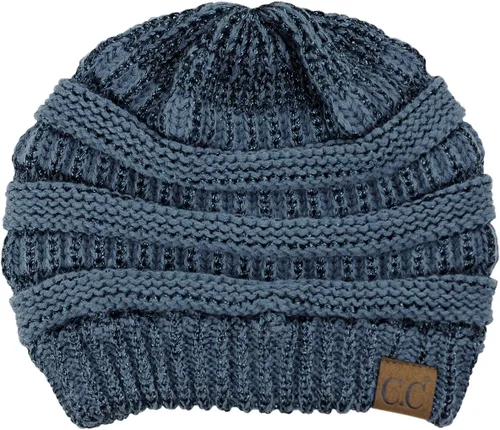 Vista 83 de C.C Trendy Warm Chunky Soft Stretch Cable Knit Beanie