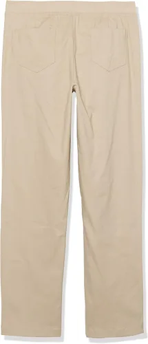 Vista 4 de Nautica Pantalones ajustados de sarga para uniforme escolar para niñas, cómodo material elástico, resistente a las arrugas y a la decoloración