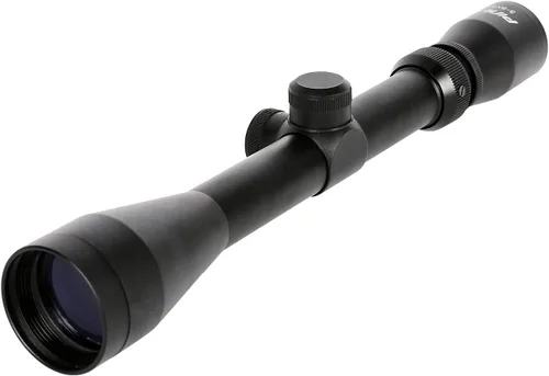 Vista 2 de PINTY 3-9x40 Rifle Scope with Red/Green Illuminated Reticle & Rangefinder, Multicoated Lens with Mounts for Picatinny Rail