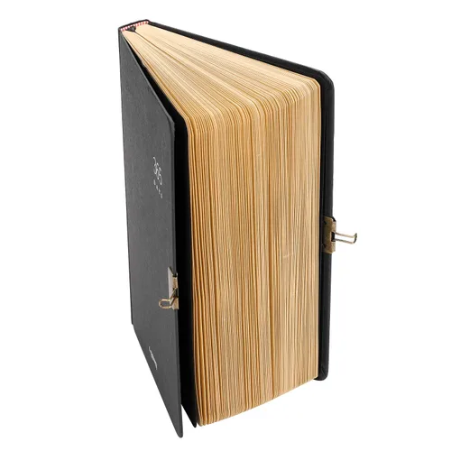 Vista 5 de 365 Day A5 Kraft Paper Hardcover Journals Notebook with Lock 1-Year Journal A Page A Day Daily Diary Scrapbook Numbered Blank Page Sketchbook