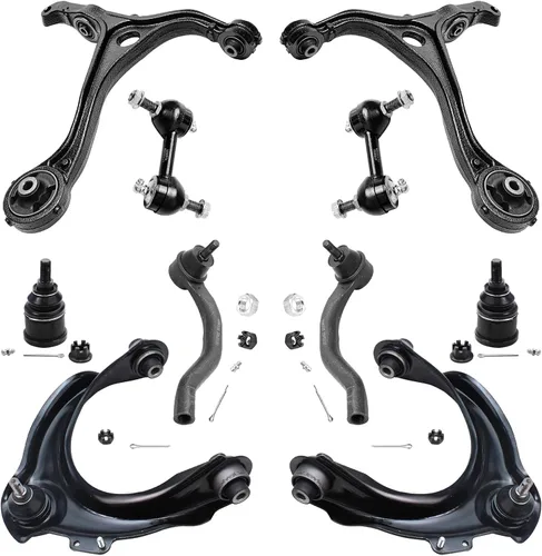 Vista 145 de Detroit Axle - Kit de suspensión delantera de 10 piezas para Chevrolet Trailblazer GMC Envoy 2004-2007 2005 2006 Soportes de brazo de control