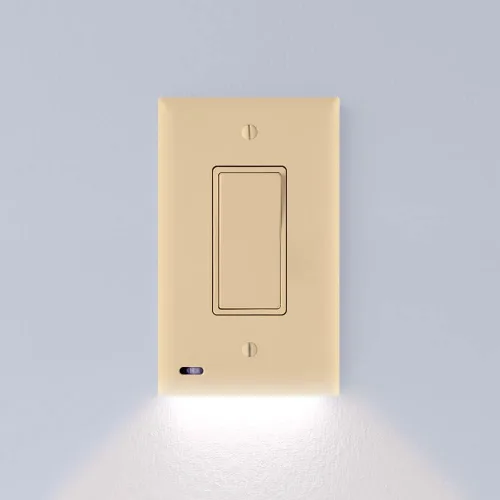 Vista 11 de 2 unidades - SnapPower SwitchLight - Luz nocturna LED - Para interruptores de luz unipolares - Tapa de interruptor con luces nocturnas LED - Ajuste