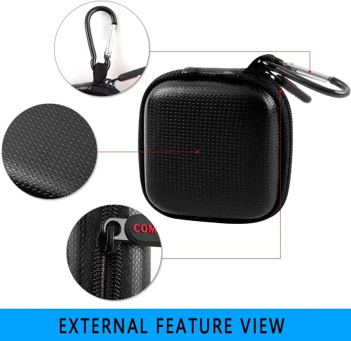 Vista 2 de Estuche para lector de tarjetas con chips, soporte duro para bolsa de transporte cuadrado A-SKU-0485 sin contacto y lector de chips con cable