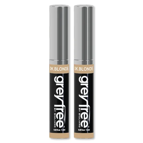 Vista 9 de Máscara de cabello para retoque de raíces para cabello gris, corrector de línea capilar de precisión para cejas y barba, paquete de 2 (marrón ceniza)