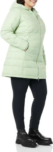 Vista 37 de Amazon Essentials - Abrigo acolchado, ligero y resistente al agua con capucha para mujer, disponible en talla extragrande