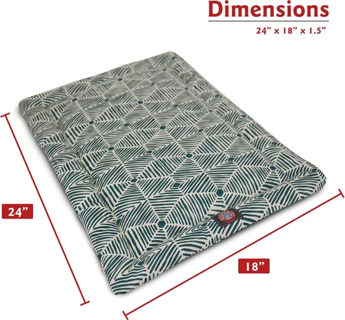 Vista 2 de Majestic Pet Products - Tapete para cama de perro Charlie verde esmeralda de 24 pulgadas