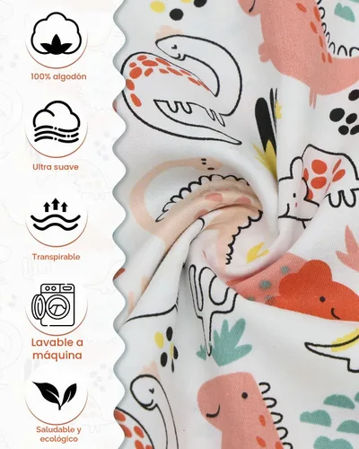 Vista 4 de ALVA BABY - Fundas de almohada de algodón para niños pequeños de 13 x 18 pulgadas o 12 x 16 pulgadas