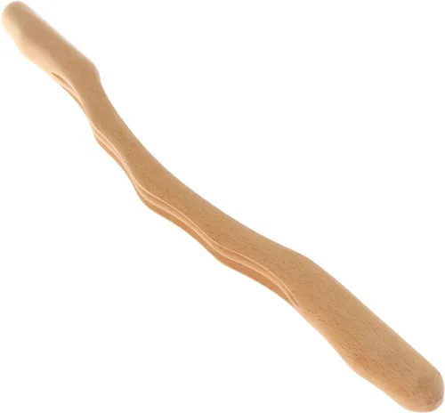 Vista 4 de Rascador de madera de haya natural, rascador de masaje de tejido profundo, 20.5 in