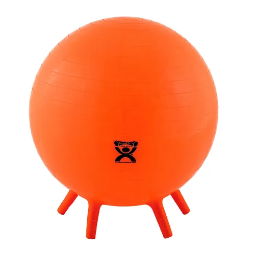 Vista 6 de Pelota de ejercicios CanDo inflable con pies de estabilización, 1