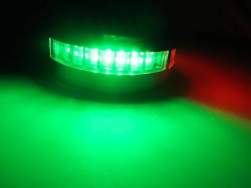 Vista 6 de Pactrade Marine Luz de navegación horizontal SS304 bicolor LED verde y rojo 110LM