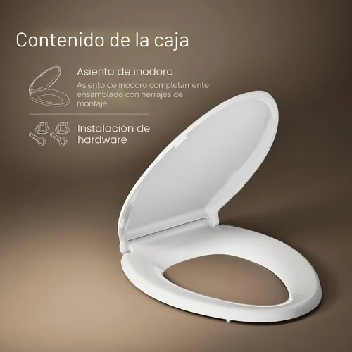 Vista 12 de KOHLER 4636-RL-0 Cachet ReadyLatch - Asiento de inodoro alargado con cierre lento, asiento de inodoro de cierre suave con tapa silenciosa, topes