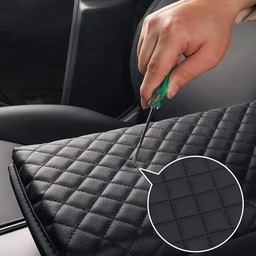 Vista 4 de AOMSAZTO Cubierta de reposabrazos para CRV 2017-2022 Cubierta de consola central del medio negra para CR-V