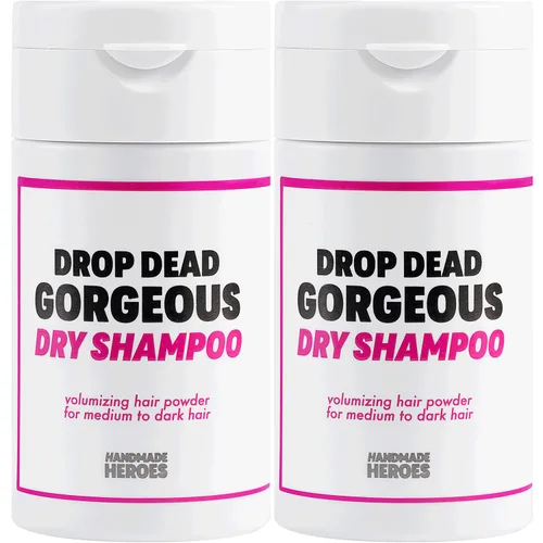 Vista 11 de Champú seco All Natural vegano. Champú seco Drop Dead Gorgeous en polvo para el pelo oscuro, Talla estándar 1pc Oscuro/Morena