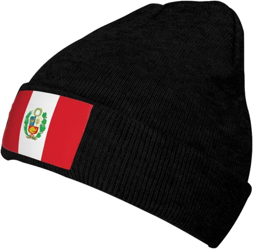 Vista 37 de Gorro de punto nacional para invierno y otoño, gorros para hombres y mujeres, gorro cálido con puños, gorro de esquí suave unisex