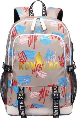 Vista 25 de Soccer Player 7 Mochila deportiva multifunción para viajes, portátil, para fanáticos del fútbol, para hombres y mujeres, negro - 2, Tamaño único