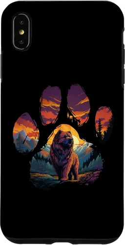 Vista 7 de iPhone 15 Chow Chow Paw Mountain Design Dog Mom Dad Case