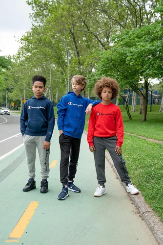 Vista 5 de Champion - Camiseta clásica de manga larga y capucha para niños