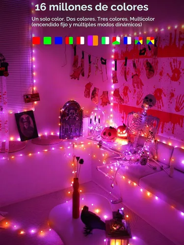 Vista 2 de BrizLabs Luces de hadas inteligentes que cambian de color, 33 pies 100 LED