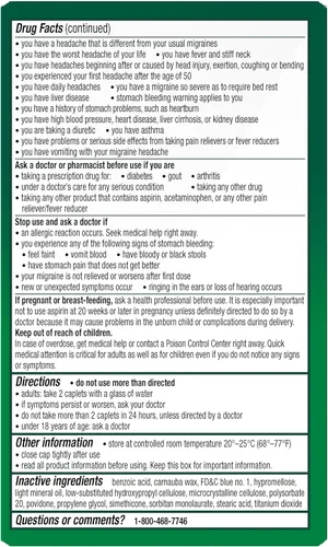 Vista 9 de Excedrin Comprimidos para aliviar la migraña para aliviar los síntomas de la migraña - 200