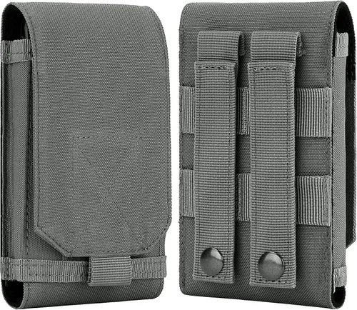 Vista 18 de bvya Funda táctica Molle para iPhone 15 Pro Max/15 Pro/15 Plus/15/14 Pro Max/13 Pro Max/12 Pro Max y otros teléfonos inteligentes de 4.7 a 6.9