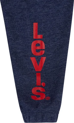 Vista 6 de Levi's Conjunto de 2 piezas de sudadera y pantalones deportivos de cuello redondo para bebé niña